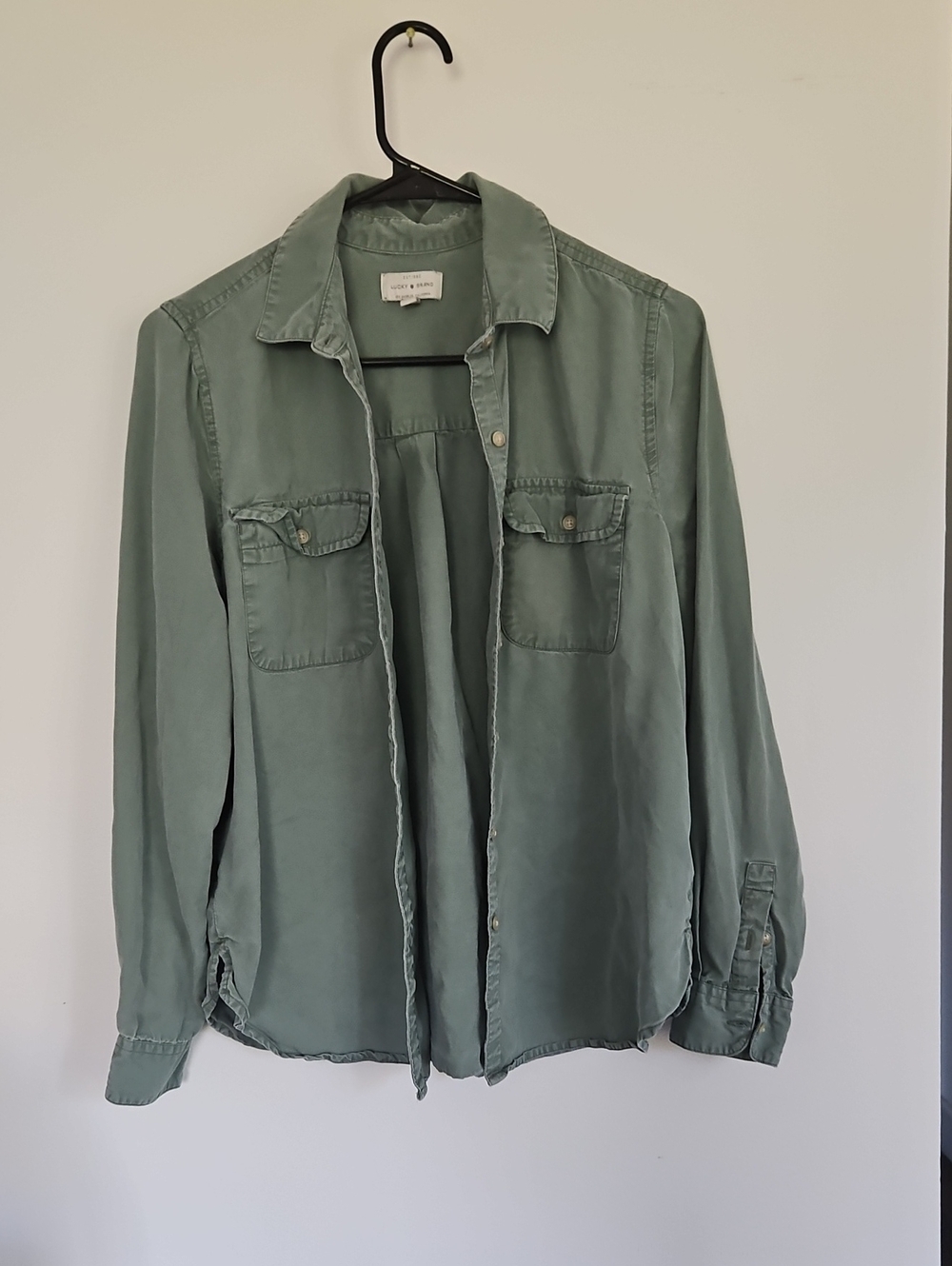 Lucky Brand Sage Green  Button-Down Shirt